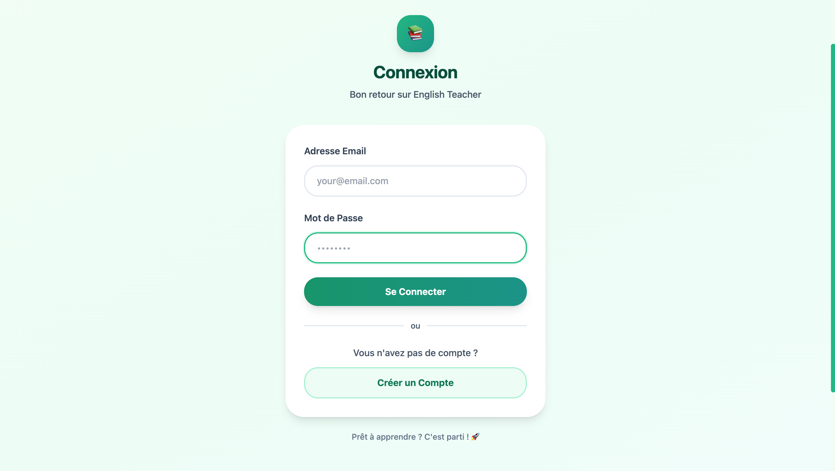 English Teacher App project